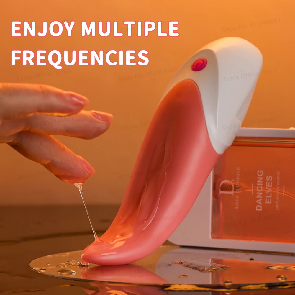 Zdjęcie produktu z kategorii wibratorów łechtaczkowych - Realistic Tongue Vibrator for Women