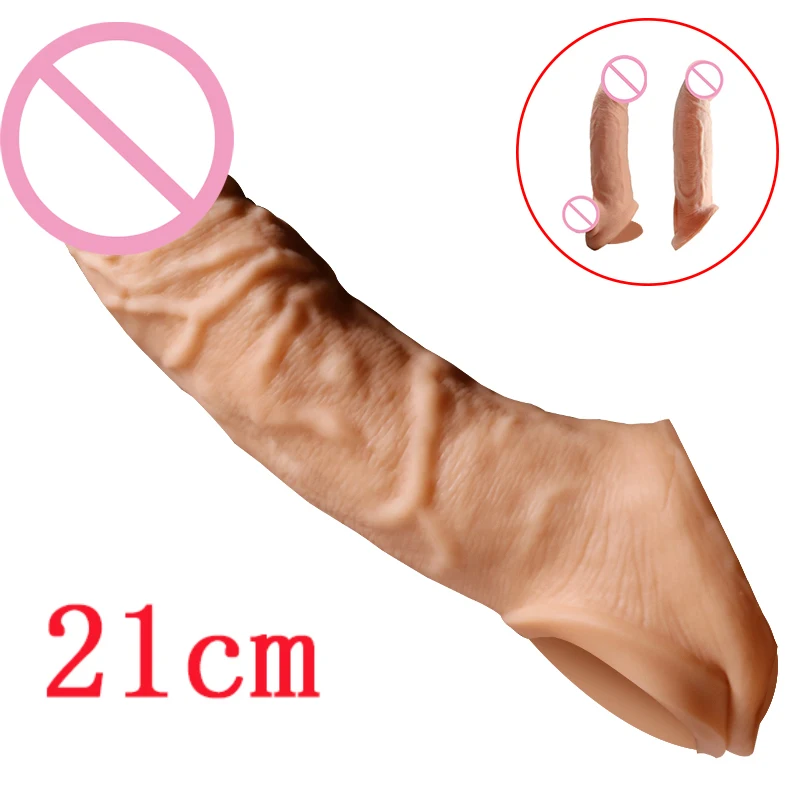 Zdjęcie produktu z kategorii nakładek na penisa - True Dildo Expander 21cm Penis