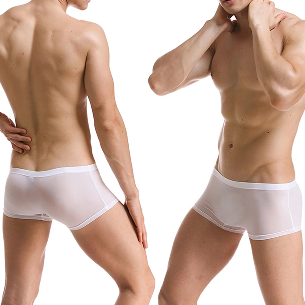 Zdjęcie produktu z kategorii zabawek erotycznych dla gejów - Mens Sexy Underwear Ice Silk