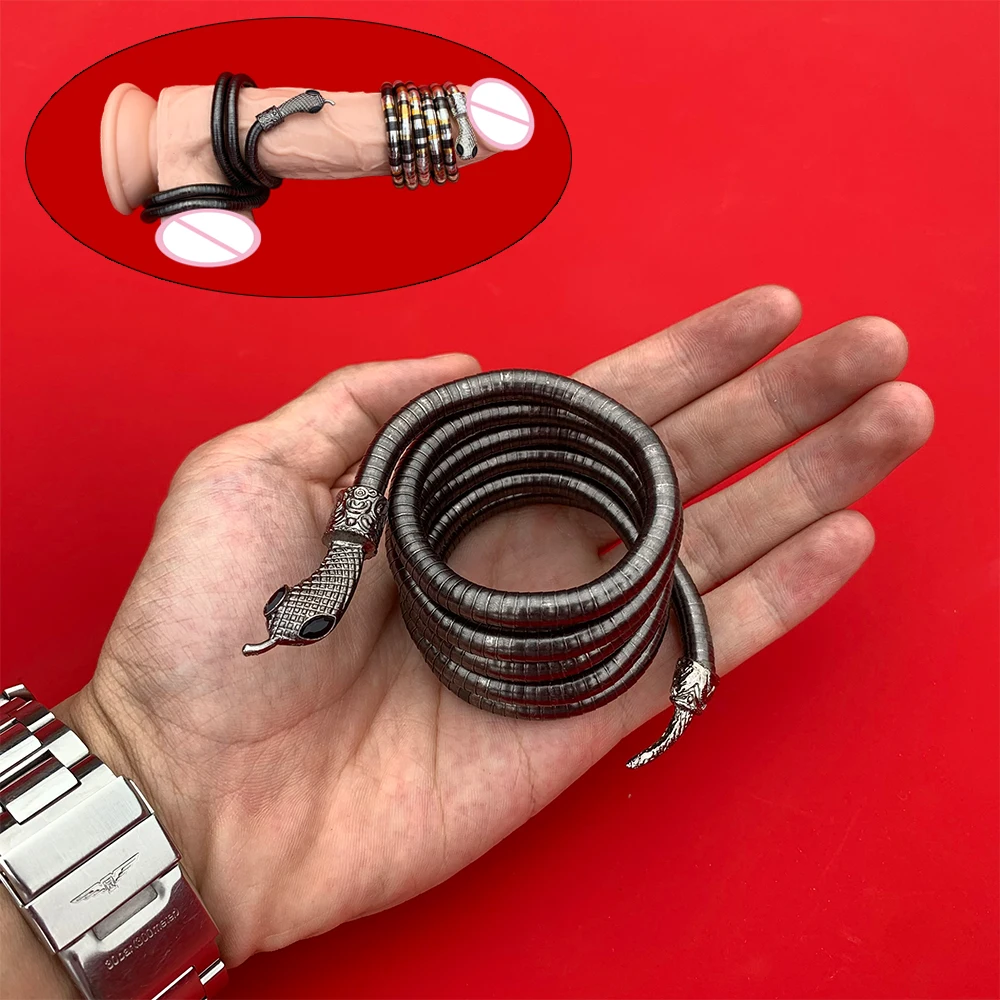 Zdjęcie produktu z kategorii pierścienie erekcyjne - 90cm Snake Shape DIY Penis