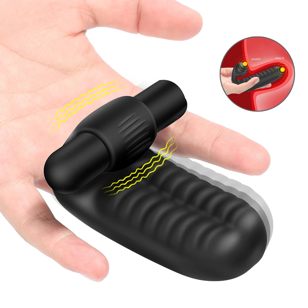 Zdjęcie produktu z kategorii wibratorów na palec - Finger Sleeve Vibrator G Spot