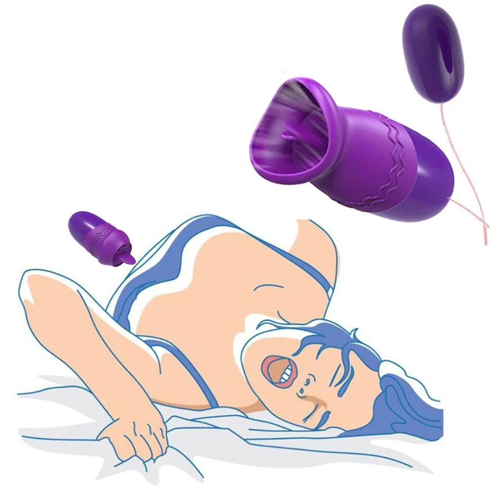 Zdjęcie produktu z kategorii wibratorów dla par - Tongue Licking Masturbator Sex Toys