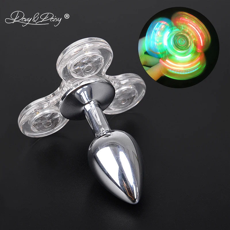 Zdjęcie produktu z kategorii korków analnych - DAVYDAISY LED Light Fidget Spinner
