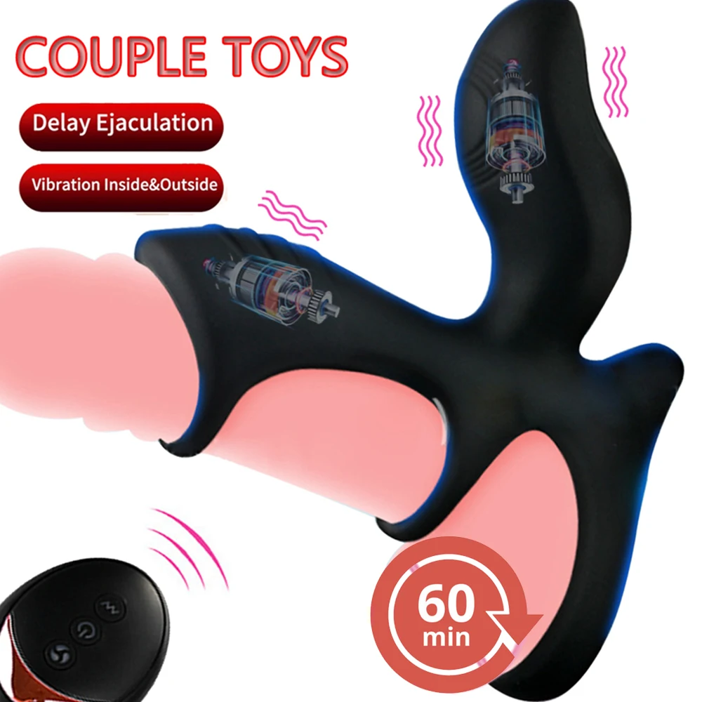 Zdjęcie produktu z kategorii wibratorów dla par - Vibrating Penis Ring Couple Vibrator