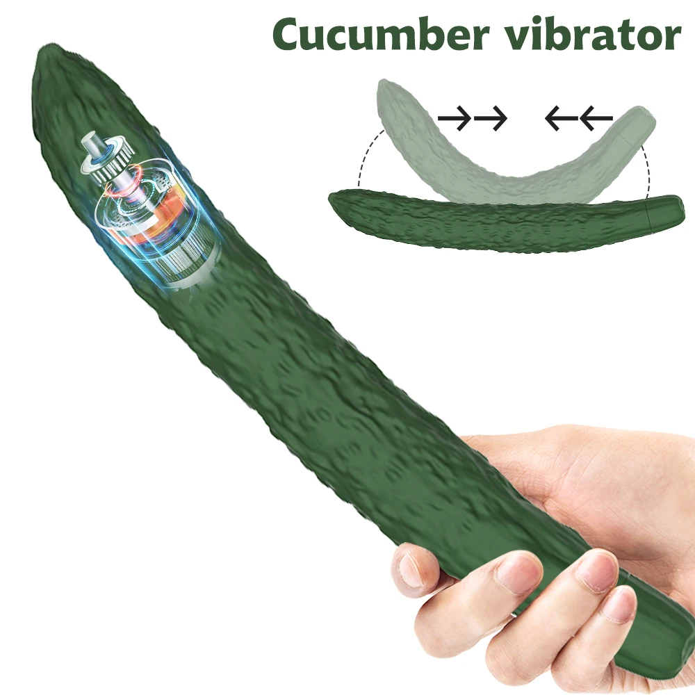 Zdjęcie produktu z kategorii wibratorów dla par - Cucumber Vibrator Dildo Vibrator Sex