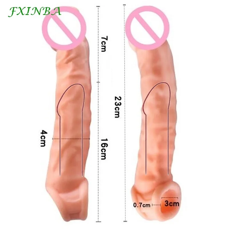 Zdjęcie produktu z kategorii nakładek na penisa - FXINBA 23cm Large Penis Extender