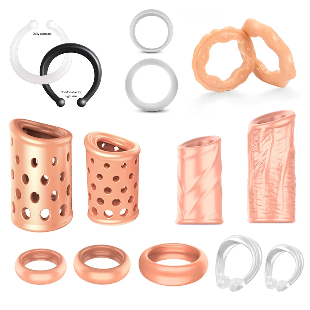 Zdjęcie produktu z kategorii pierścienie erekcyjne - Silicone Sex Toys for Men