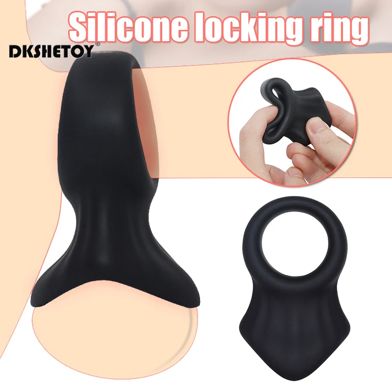 Zdjęcie produktu z kategorii pierścienie erekcyjne - Silicone Sex Toy Penis Cock