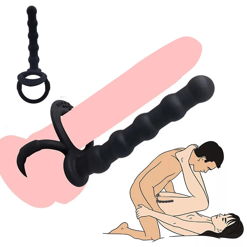 Zdjęcie produktu z kategorii dilda - Double Penetration Penis Strapon Dildo