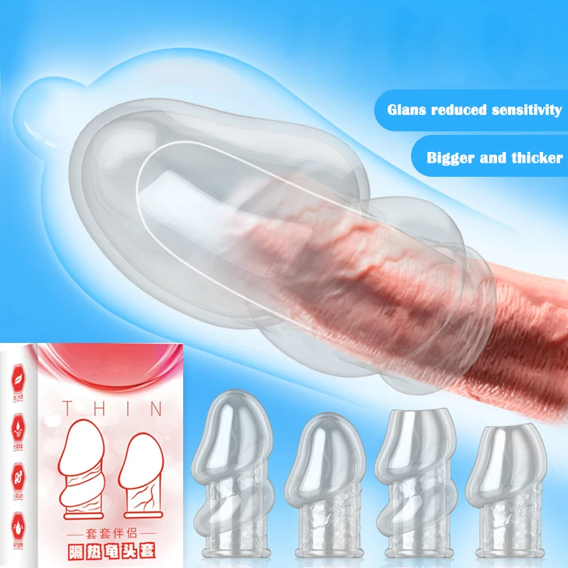 Zdjęcie produktu z kategorii pierścienie erekcyjne - Penis Sleeve Men's Crystal Glans