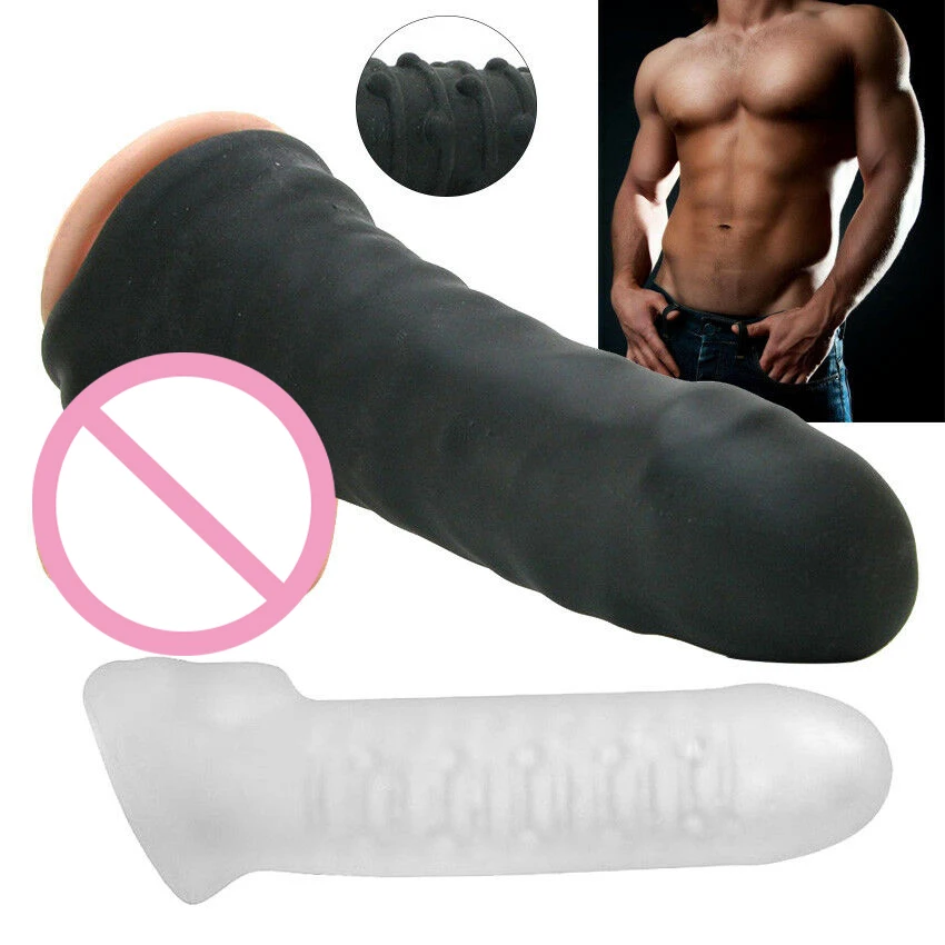 Zdjęcie produktu z kategorii nakładek na penisa - Penis Dildo Sleeve Extender Enlarger