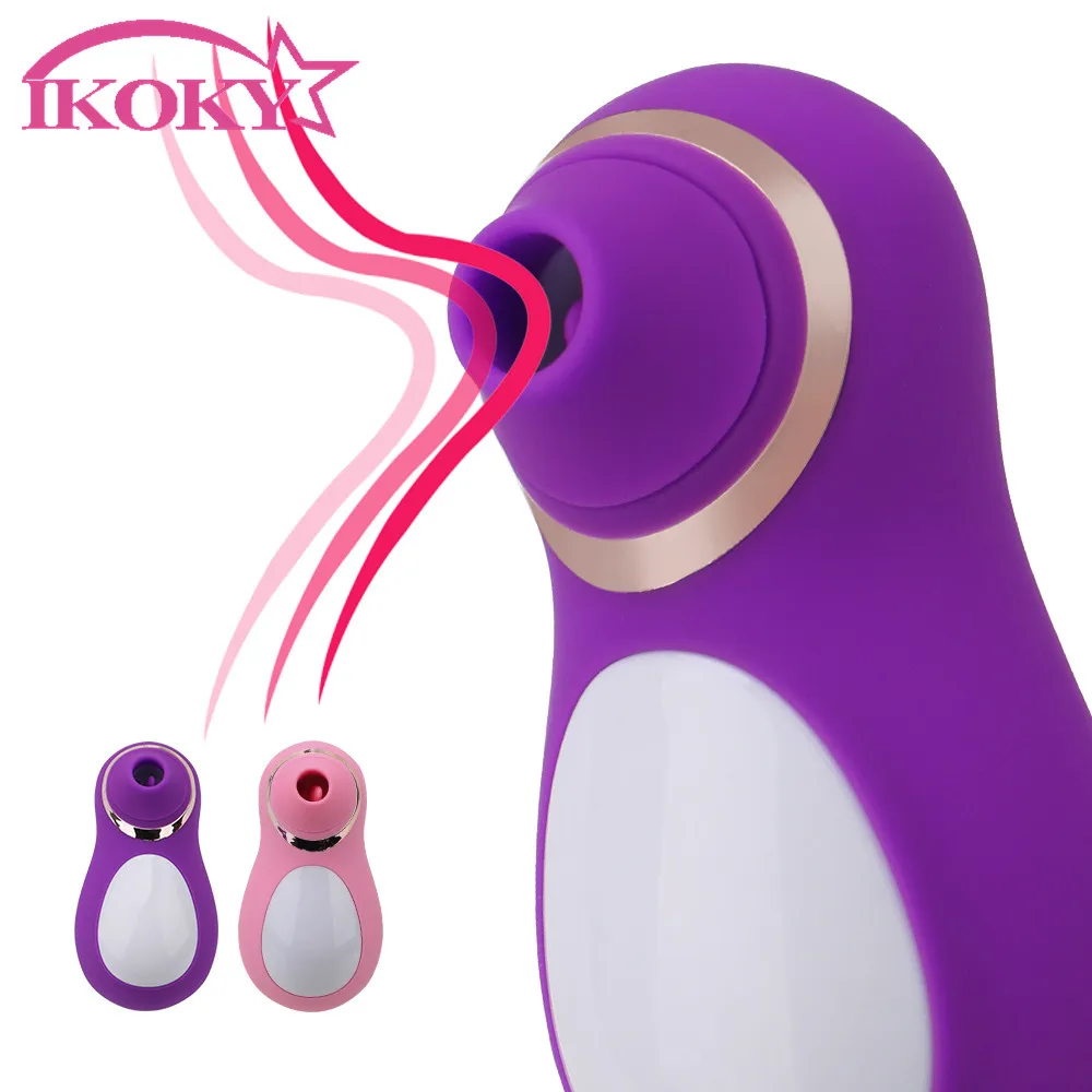 Zdjęcie produktu z kategorii wibratorów łechtaczkowych - Erotic Penguin Vibrator Nipple Clitoral