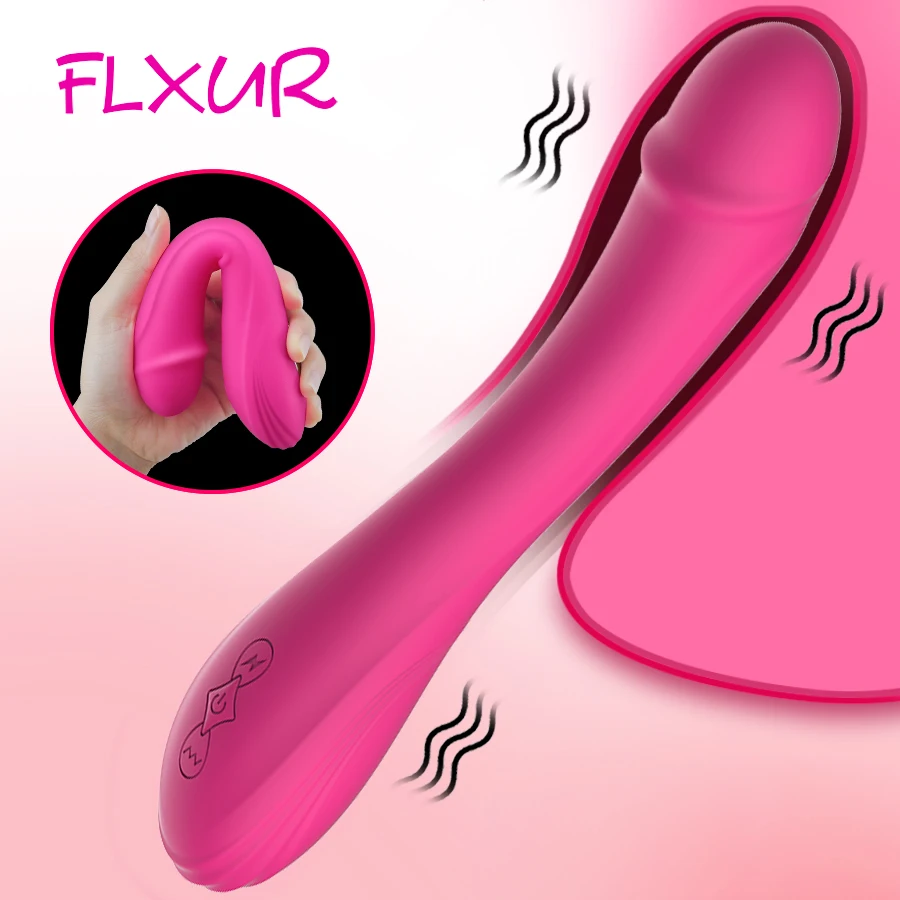 Zdjęcie produktu z kategorii wibratorów punktu G - FLXUR Dildo Vibrator for Women