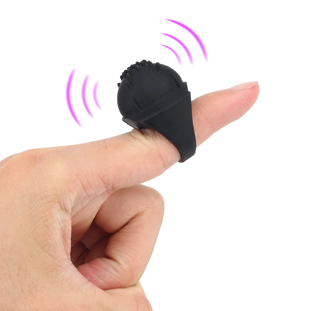 Zdjęcie produktu z kategorii wibratorów na palec - Mini Strapon Finger Vibrators For