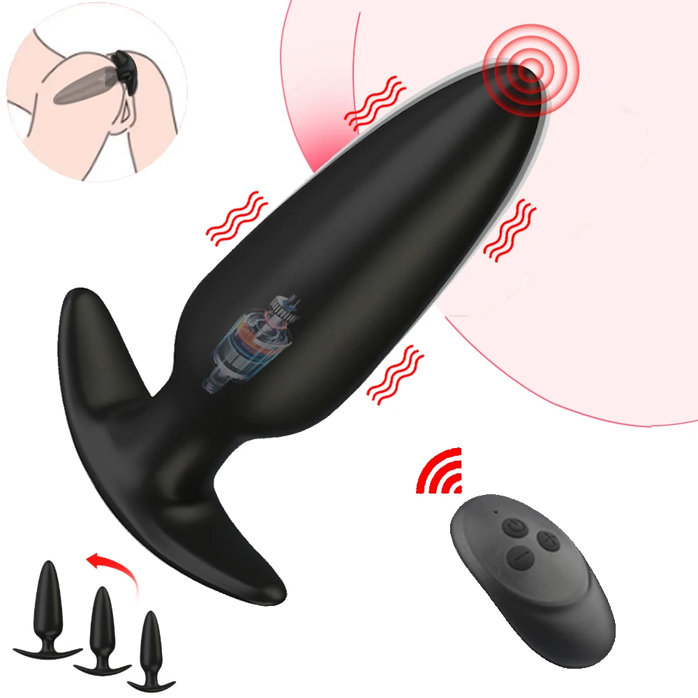 Zdjęcie produktu z kategorii korków analnych - Vibrating Butt Plugs Dildo Vibrator