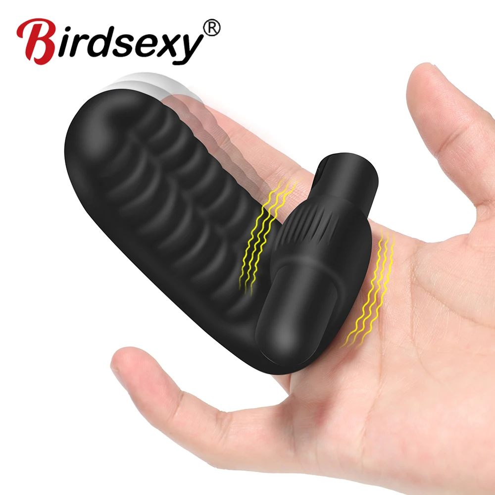Zdjęcie produktu z kategorii wibratorów punktu G - Silicone Finger Vibrator For Women