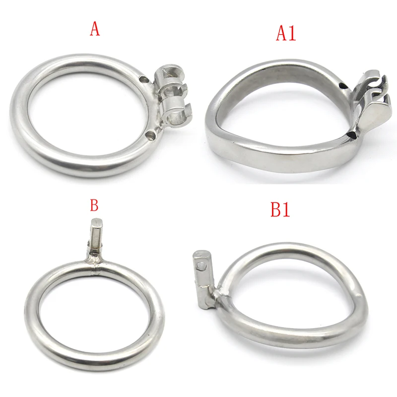 Zdjęcie produktu z kategorii pierścienie erekcyjne - Stainless steel arc-shaped penis ring