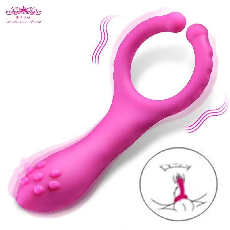 Zdjęcie produktu z kategorii wibratorów luksusowych - Male Vibrating Penis Sex Rings