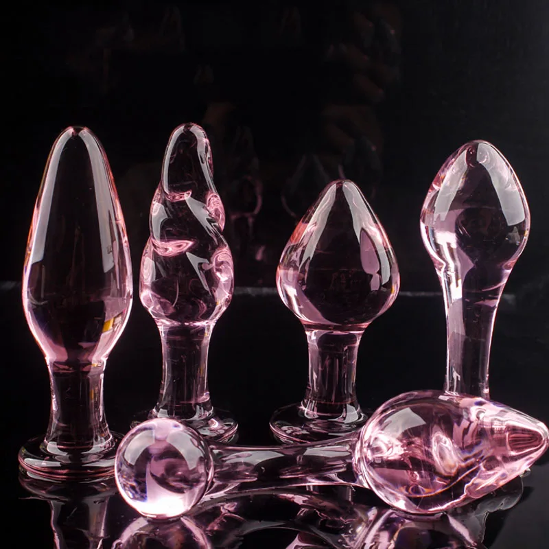 Zdjęcie produktu z kategorii zabawek erotycznych dla gejów - Pink Glass Anal plug for