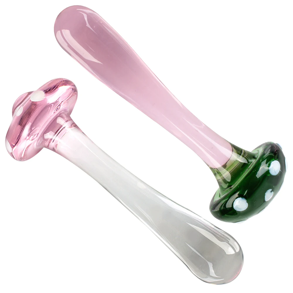 Zdjęcie produktu z kategorii korków analnych - Sexy Mushroom Glass Butt Plug
