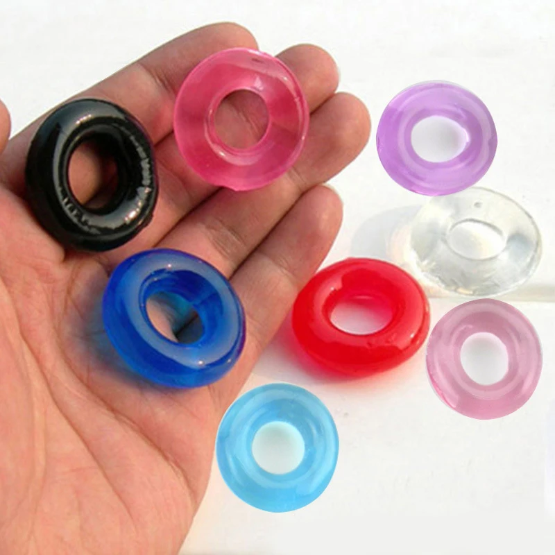 Zdjęcie produktu z kategorii pierścienie erekcyjne - 5pcs Crystal Cock Ring Delay