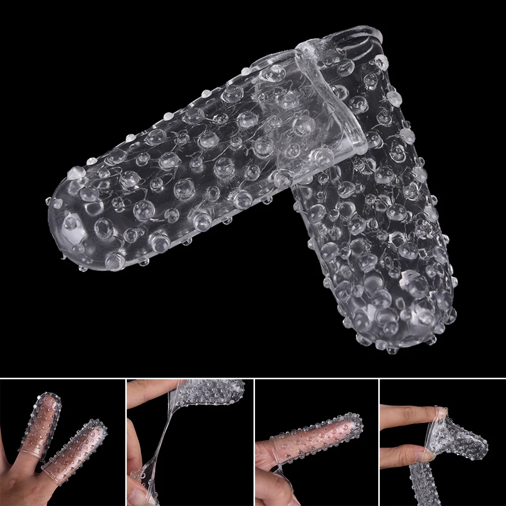 Zdjęcie produktu z kategorii wibratorów na palec - Finger Penis Sleeve Vibrator For