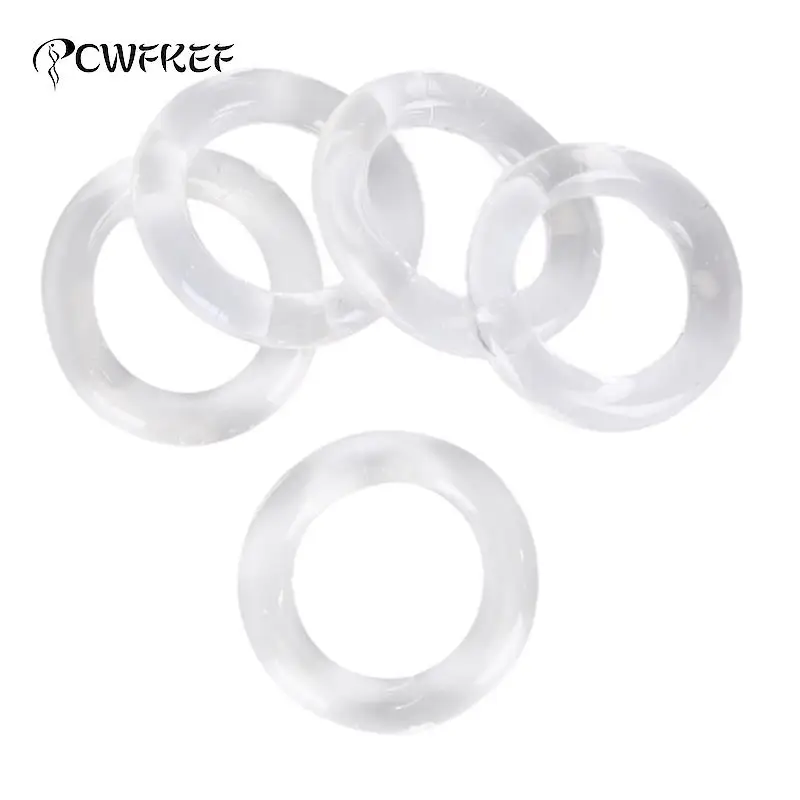 Zdjęcie produktu z kategorii pierścienie erekcyjne - Silicone Stretchy Penis Ring Transparent