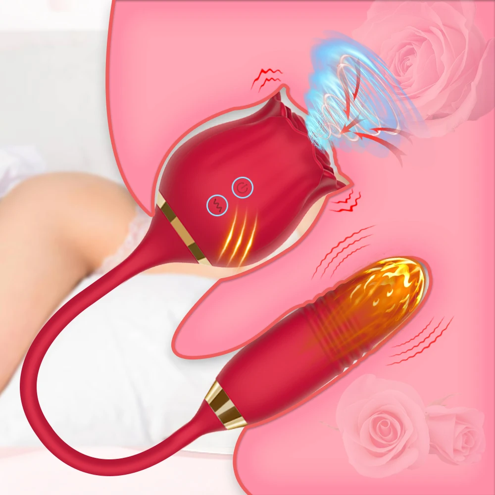 Zdjęcie produktu z kategorii wibrujących jajeczek - Rose Sucking Vibrator for Women