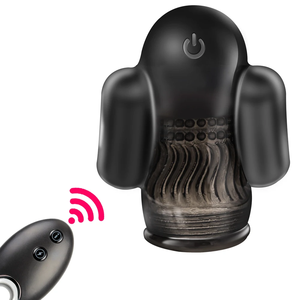 Zdjęcie produktu z kategorii wibratorów punktu G - Male Masturbator Penis Pump Vibrators