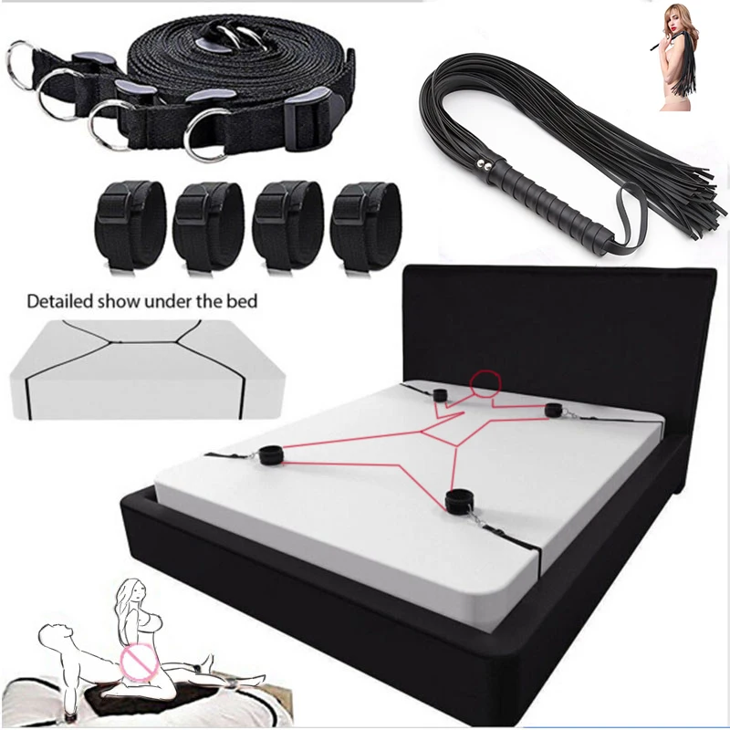 Zdjęcie produktu z kategorii wibratorów i stymulatorów - Erotic Bed Restraint Fetish Bdsm