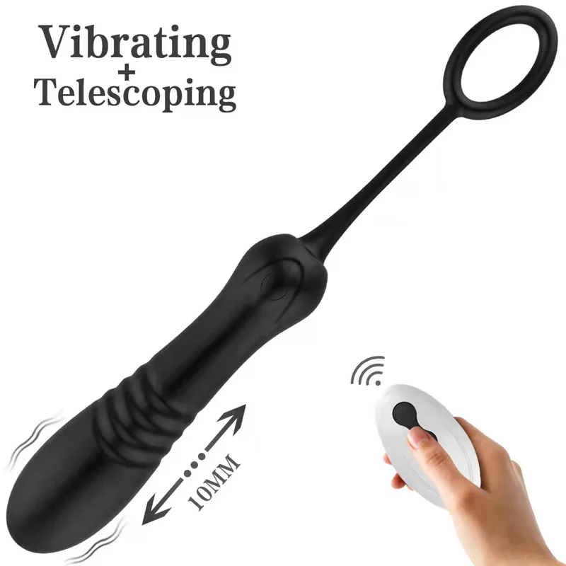Zdjęcie produktu z kategorii wibratorów łechtaczkowych - Telescopic Vibrator Female Dildo Vaginal
