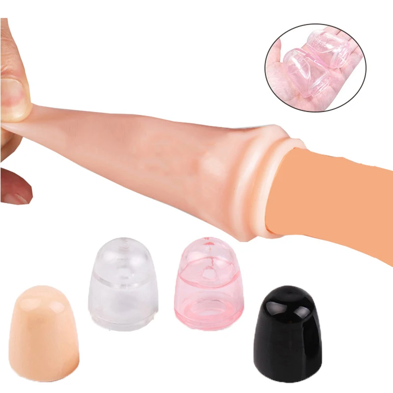 Zdjęcie produktu z kategorii nakładek na penisa - 2PCS Reusable Glans Condom Penis