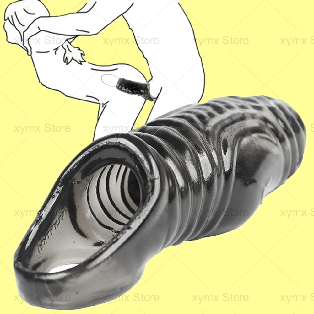 Zdjęcie produktu z kategorii nakładek na penisa - Reusable Silicone Penis Sleeve Glans