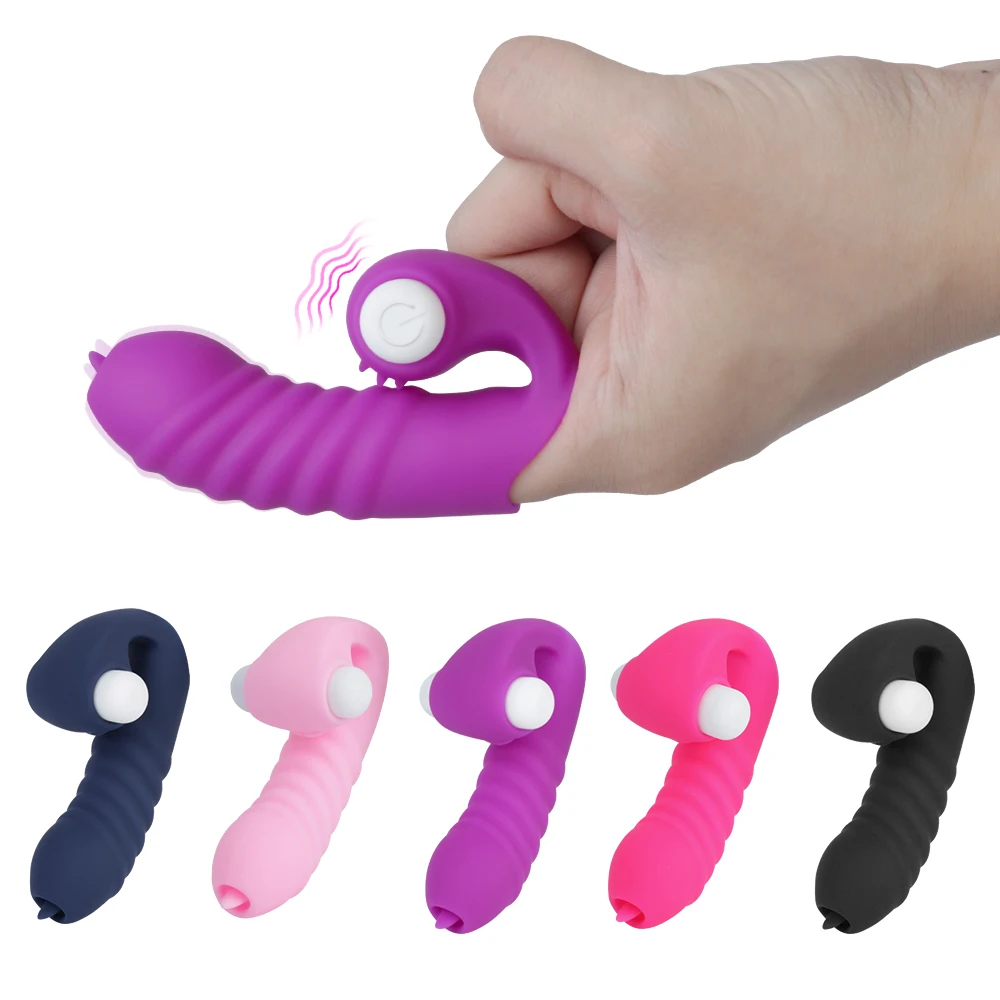 Zdjęcie produktu z kategorii wibratorów na palec - Strapon Finger Sleeve Vibrators For