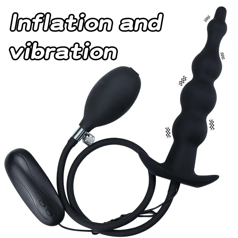 Zdjęcie produktu z kategorii wibratorów analnych- Huge Vibrator Inflatable Anal Plug