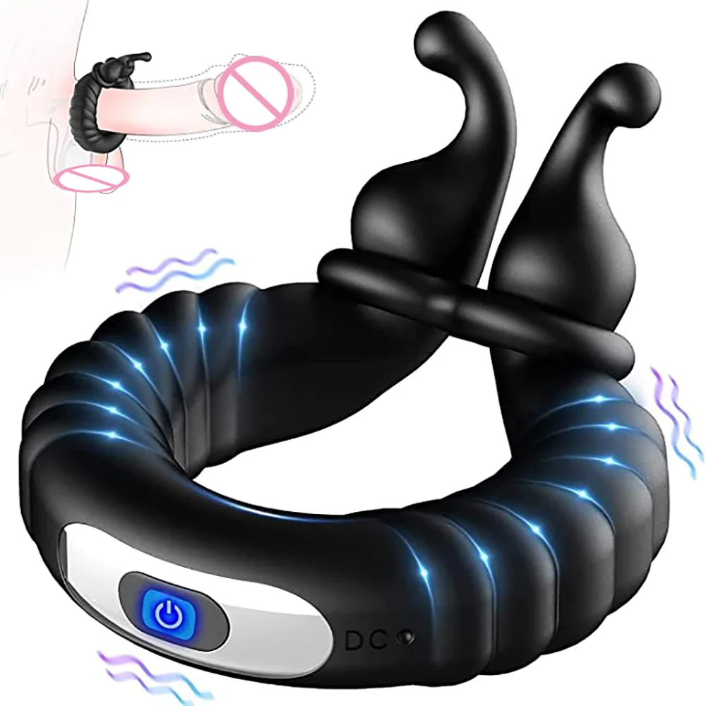 Zdjęcie produktu z kategorii wibratorów dla par - Vibrating Penis Ring Cock Ring