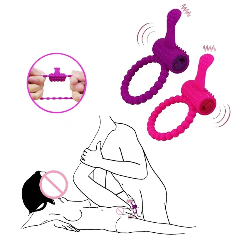 Zdjęcie produktu z kategorii gadżetów BDSM - Vibrator Penis Ring Cock Ring