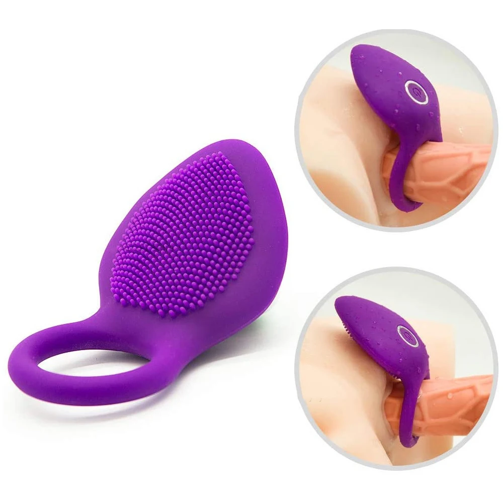 Zdjęcie produktu z kategorii wibratorów dla par - Clitoris Stimulator Penis Ring Vibrating