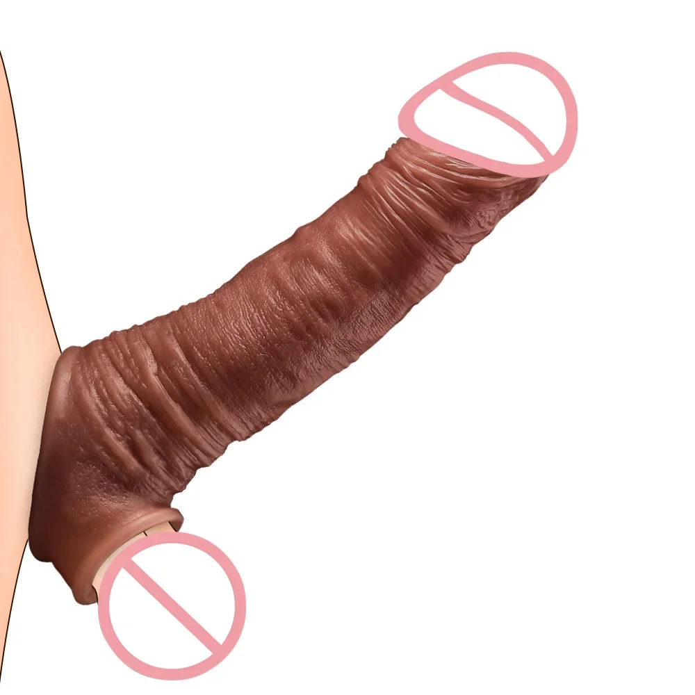Zdjęcie produktu z kategorii nakładek na penisa - AAV Realistic Penis Sleeve Reusable