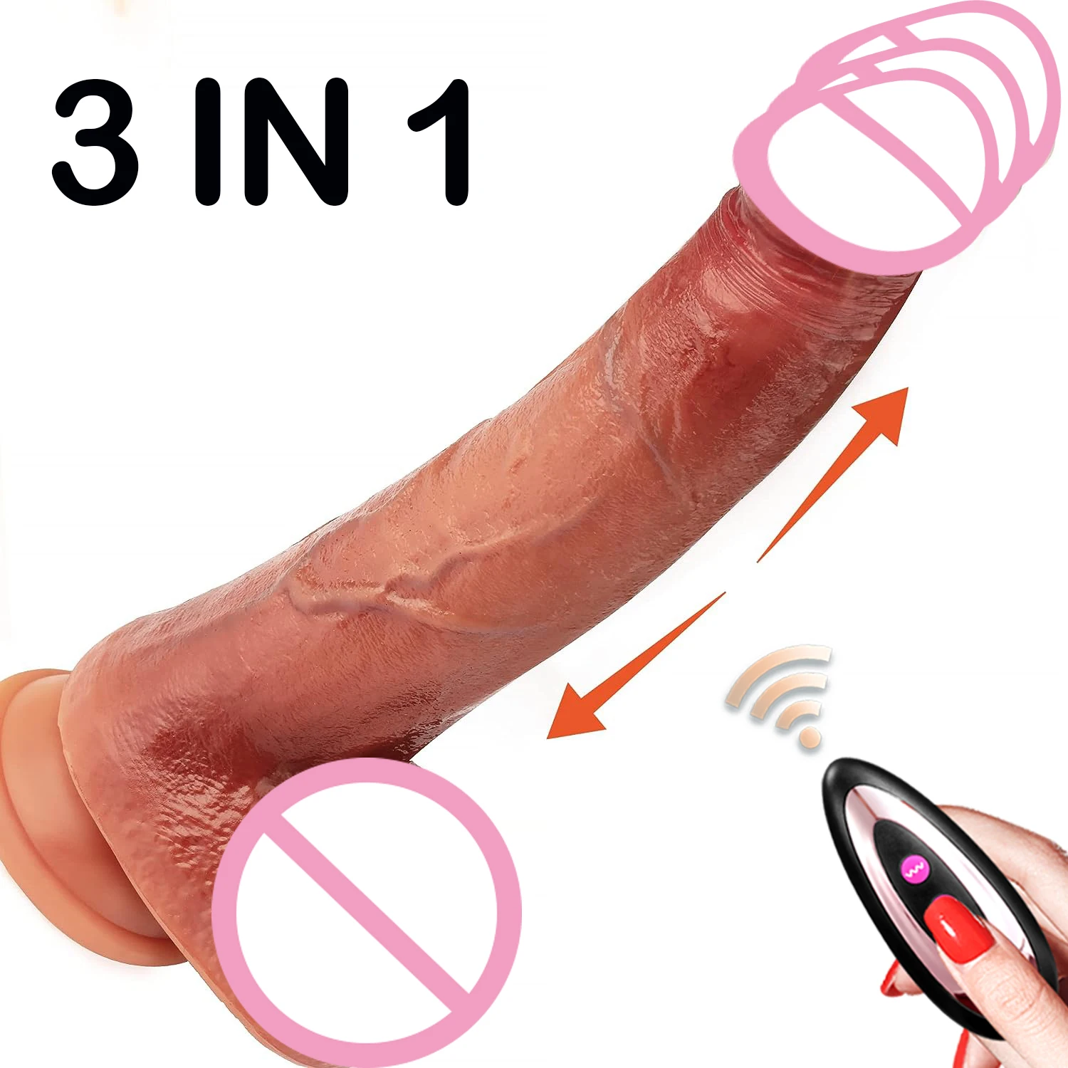 Zdjęcie produktu z kategorii wibratorów realistycznych - Realistic Dildo Vibrator Big Penis