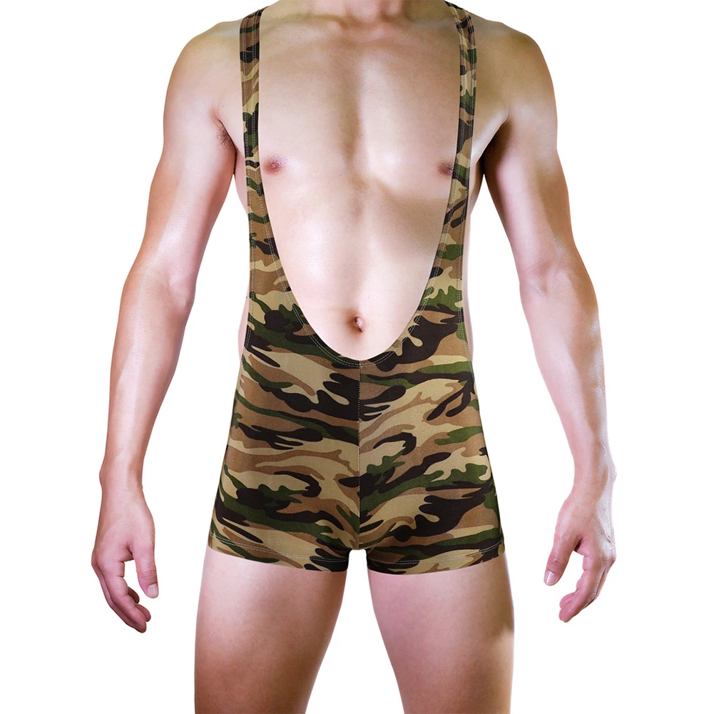 Zdjęcie produktu z kategorii odzieży erotycznej dla mężczyzn - Sexy Men Bodysuit Singlet Sports