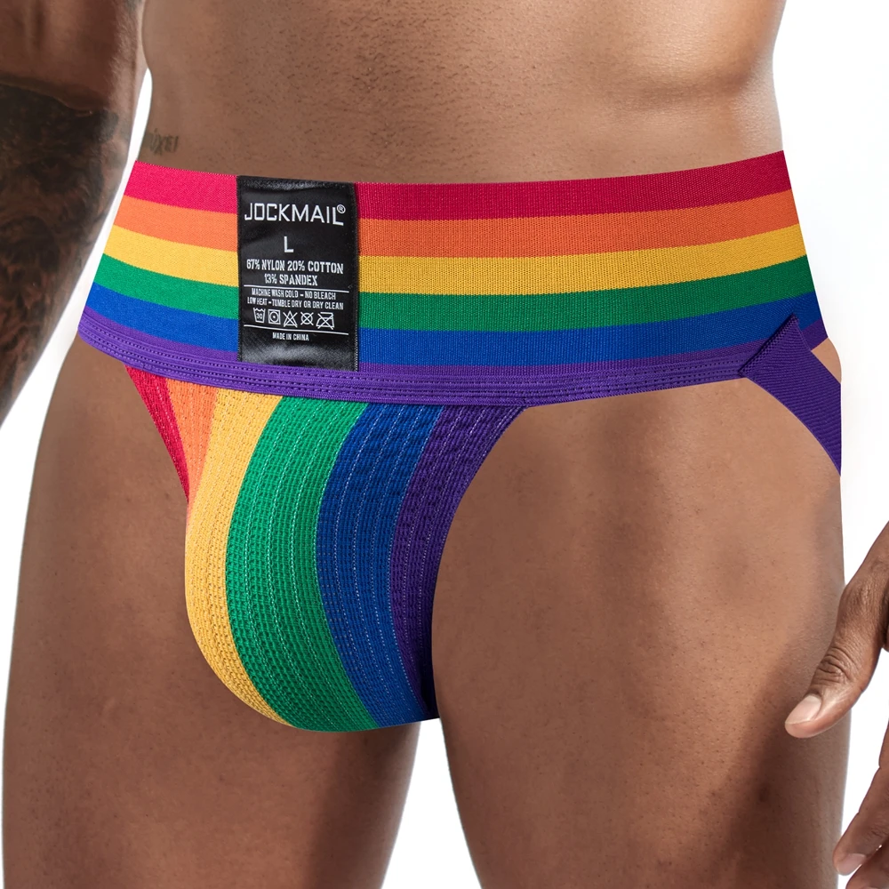 Zdjęcie produktu z kategorii zabawek erotycznych dla gejów - JOCKMAIL Jockstrap Men Underwear Slip