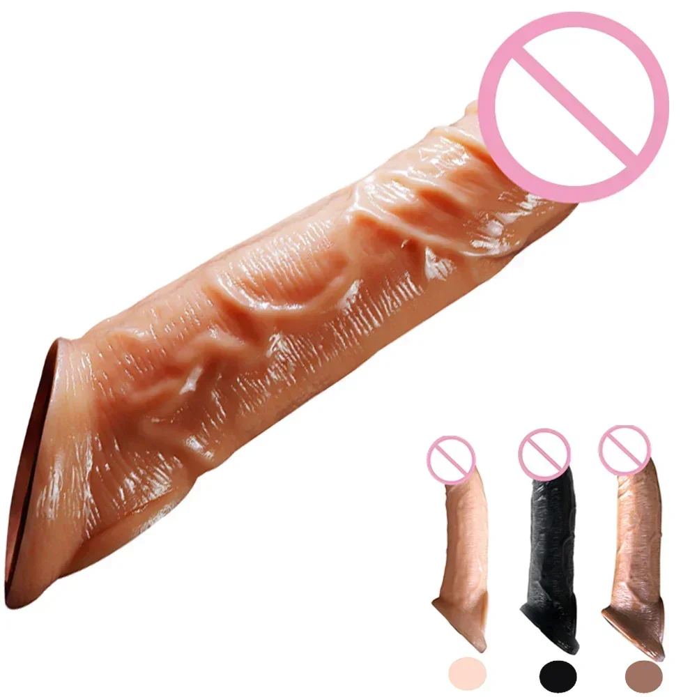 Zdjęcie produktu z kategorii nakładek na penisa - 21cm 8.27inch Vibrating Penis Extension