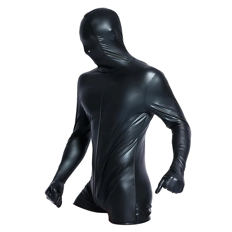 Zdjęcie produktu z kategorii odzieży erotycznej dla mężczyzn - Men Sexy Black PVC Latex