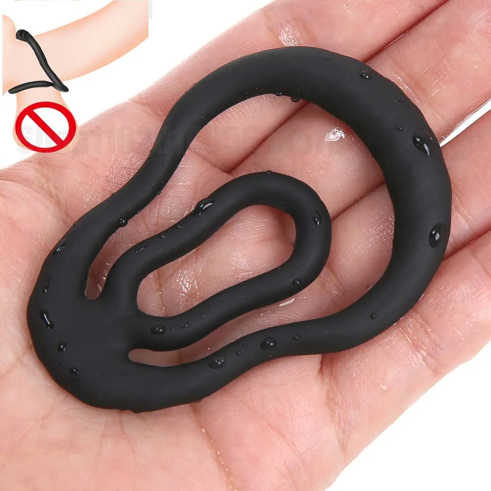Zdjęcie produktu z kategorii pierścienie erekcyjne - Cock Ring Silicone Penis Lock