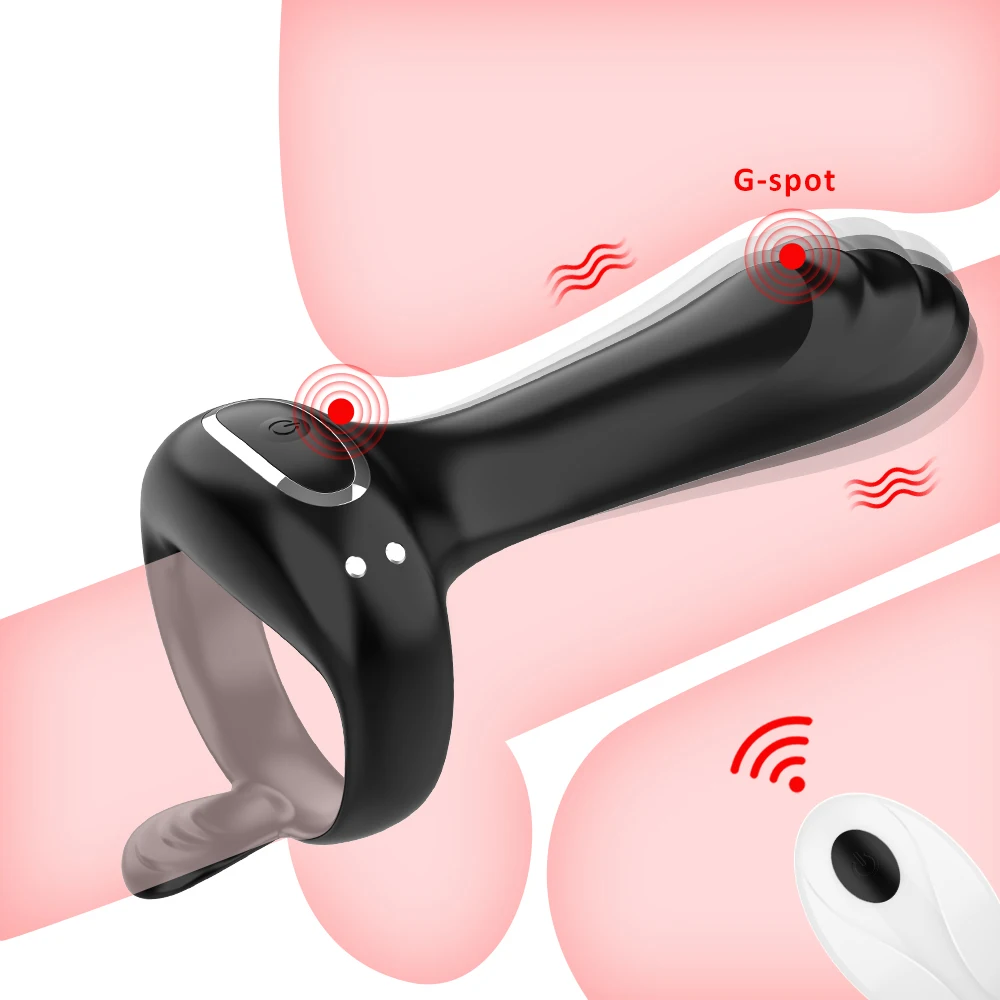 Zdjęcie produktu z kategorii wibratorów dla par - Couple Vibrator Cock Penis Ring