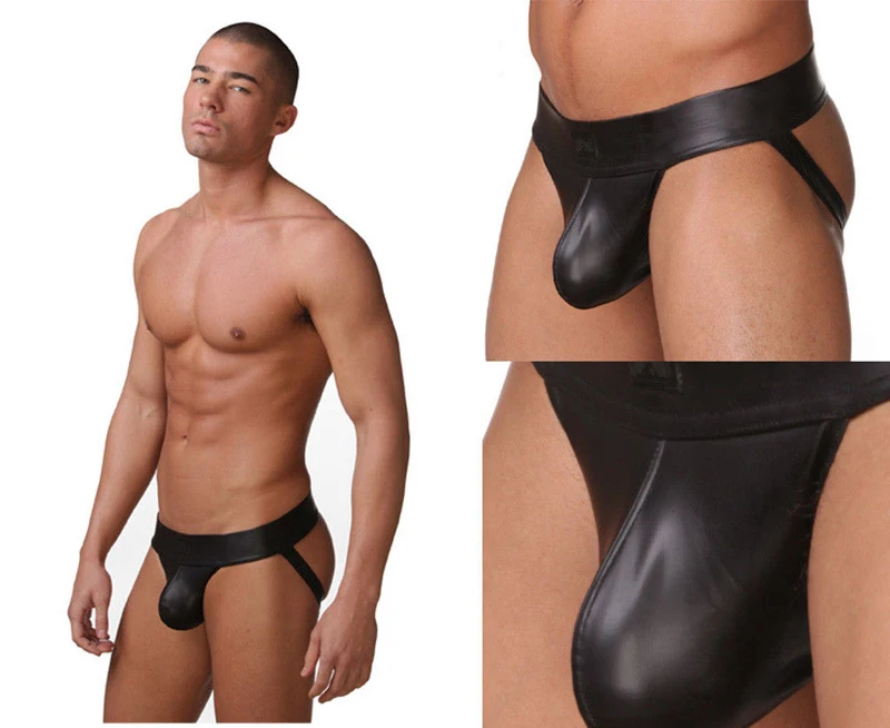 Zdjęcie produktu z kategorii bielizna erotyczna - Hot Sexy Faux Leather Men's
