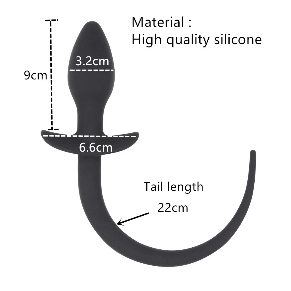 Zdjęcie produktu z kategorii korków analnych - Silicone Dog Tail Butt Plug