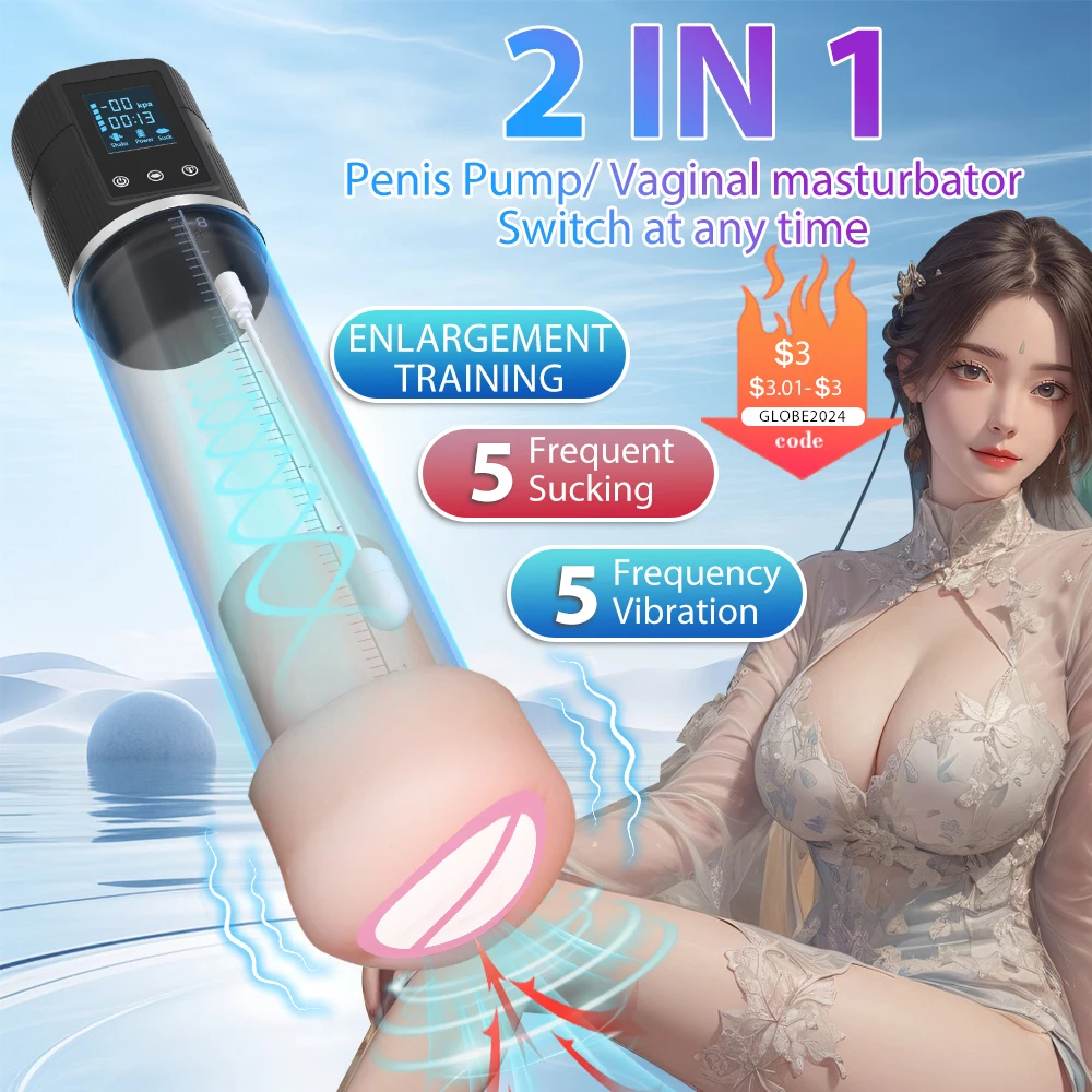 Zdjęcie produktu z kategorii pompki do penisa - Electric Penis Vacuum Pump Sex