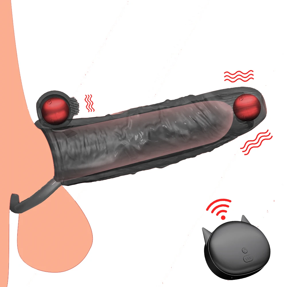 Zdjęcie produktu z kategorii wibratorów punktu G - Vibrating Condoms Enlargement For Men